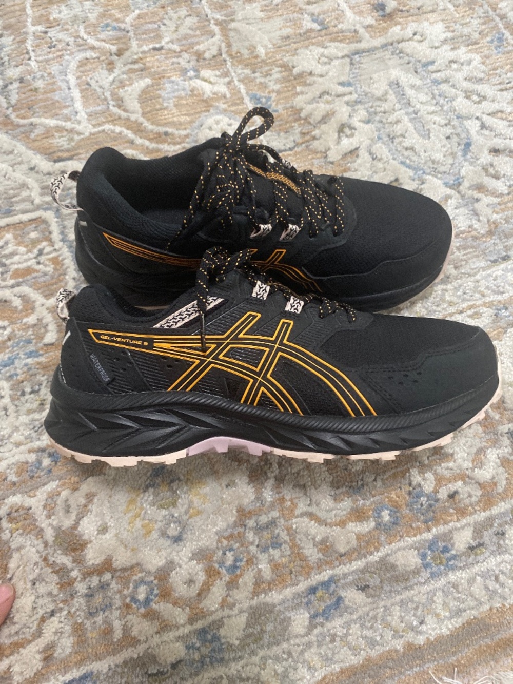 ASICS womens gel-venture 9 waterproof trail running shoes womens size 8